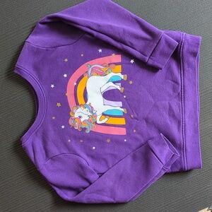 Unicorn Graphic Crewneck Sweatshirt For Girl, Garanimals, 4T